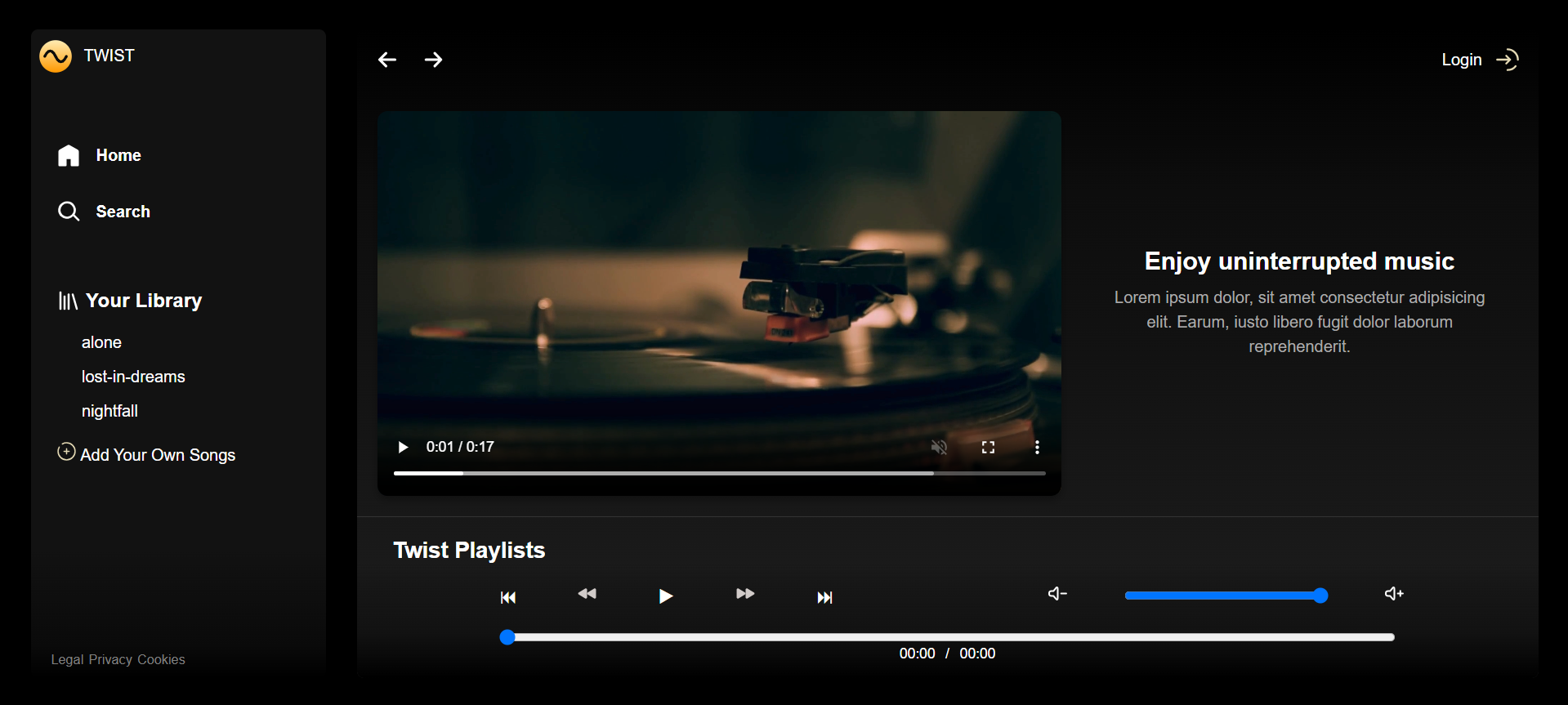 Twist – Music Player